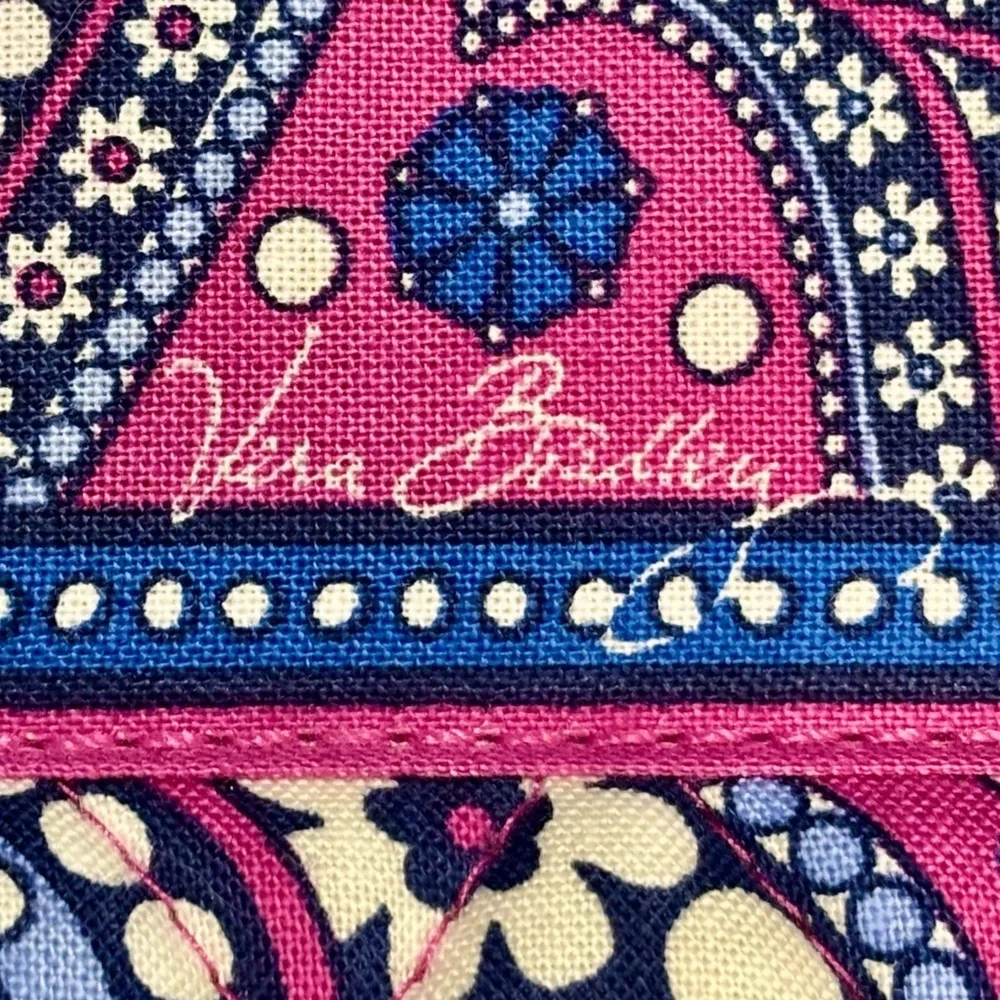 Vera Bradley Pink and Blue Paisley Bag